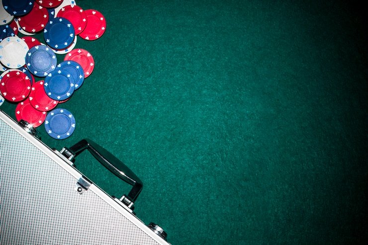 Blackjack dealing from shoe with side-bet option visible